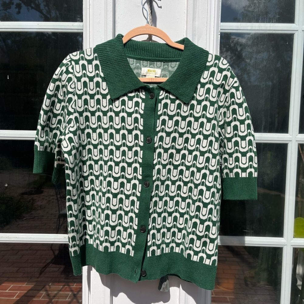 Anthropologie Maeve Kinsely Collared Sweater NWT - Picture 4 of 7